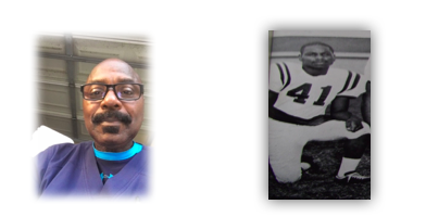 Two images of a man, different times.