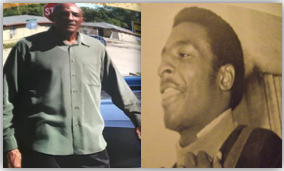 Two portraits of a man side by side.